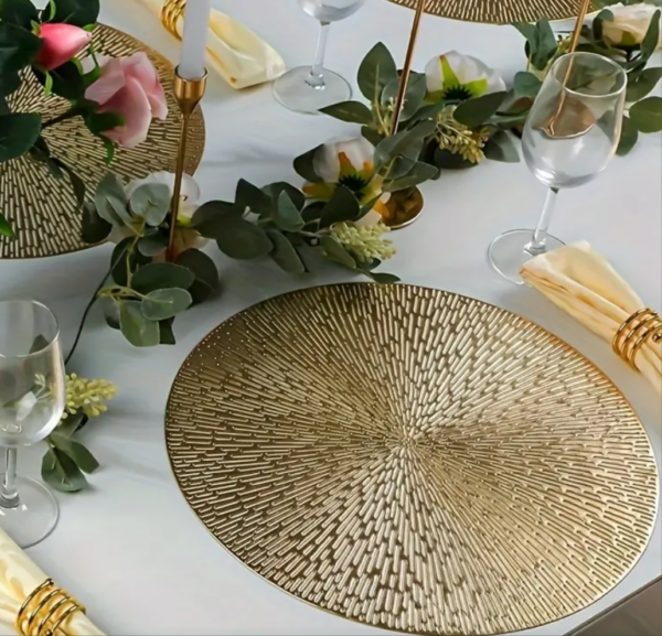 Set de table doré