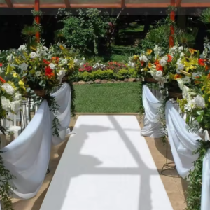 Tapis d'allée blanc