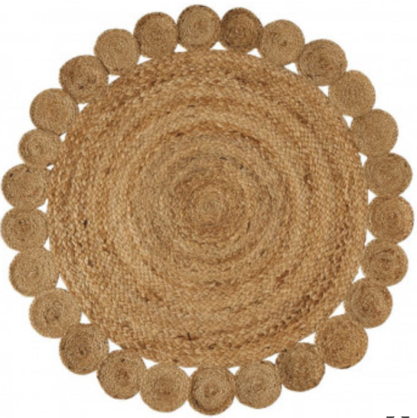 Tapis en jute à motif