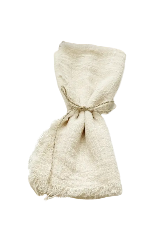 Serviette gaze coton beige