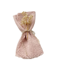 Serviette gaze coton rose