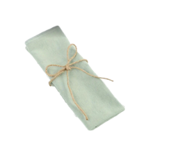 Serviette en coton vert sauge
