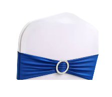 Bandeau de chaise bleu royal