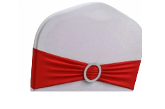 Bandeau de chaise rouge
