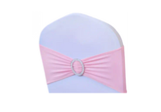 Bandeau de chaise rose