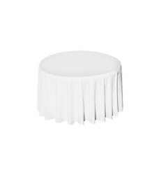 Nappe ronde blanche