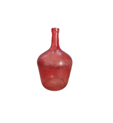 Vase dame Jeanne rouge rosé