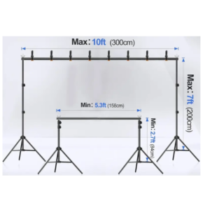 Supports pour toiles de fonds réglable