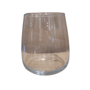 Vase transparent arrondi