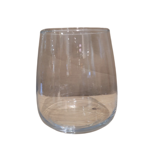 Vase transparent arrondi