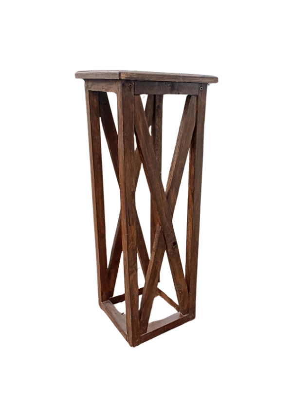 Colonne piédestal en bois