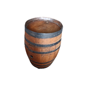 Tonneau bois avec trappe