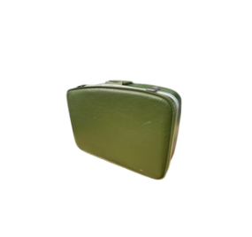 Valise vintage verte