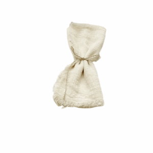 Serviette gaze coton beige