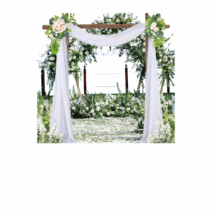 Drapé voilage blanc