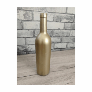 Bouteille décorative doré