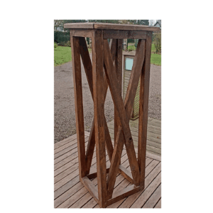 Colonne piédestal en bois