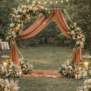 Arche hexagonale doré