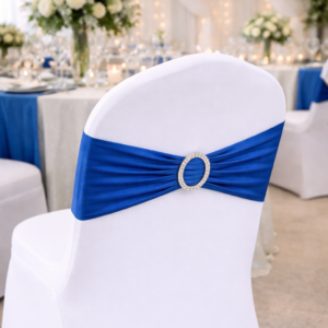 Bandeau de chaise bleu royal