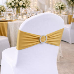 Bandeau de chaise doré
