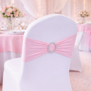 Bandeau de chaise rose