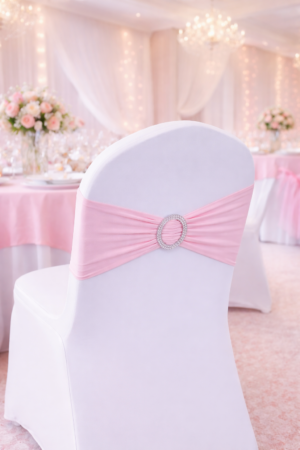 Bandeau de chaise rose