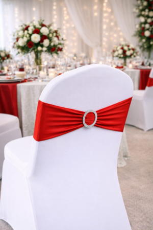 Bandeau de chaise rouge