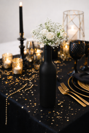 Bouteille décorative noir