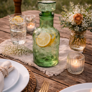Bouteille en verre verte