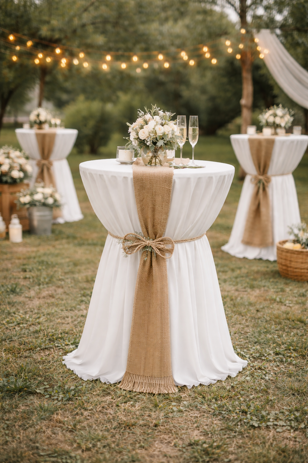 Chemin de table pour mange debout