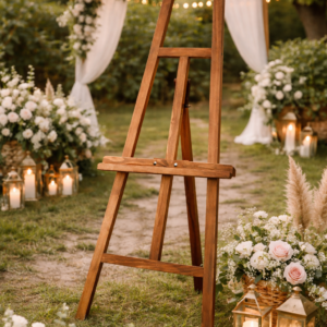 Chevalet en bois foncé