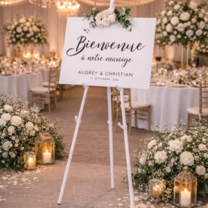 Chevalet plastique blanc