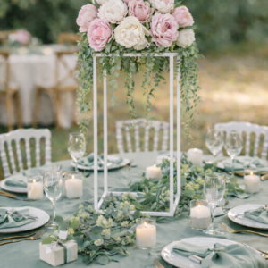 Centre de table blanc