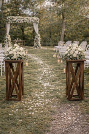 Colonne piédestal en bois