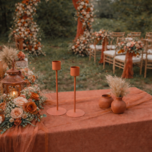 Bougeoirs terracotta