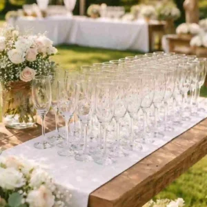 Location flûte à champagne pour mariage et réception à Rouen - Vallée Events Normandie