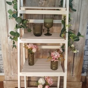 Présentoir en bois blanc