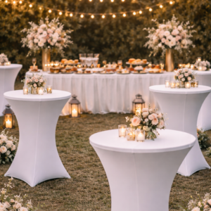 Housse de mange debout blanc