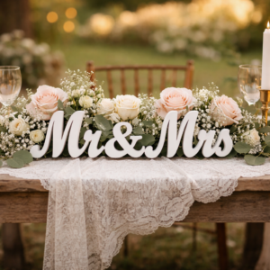 Lettres en bois Mr & Mrs