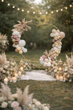 Arche cœur - décoration cérémonie mariage romantique
