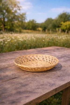 Petite corbeille à pain en location pour table de mariage à Rouen