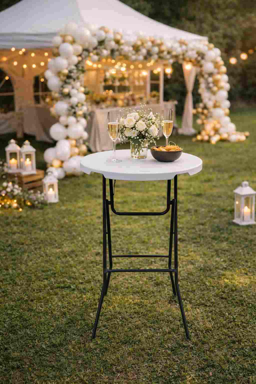 Location mange-debout pour cocktail et mariage à Rouen - Vallée Events Normandie