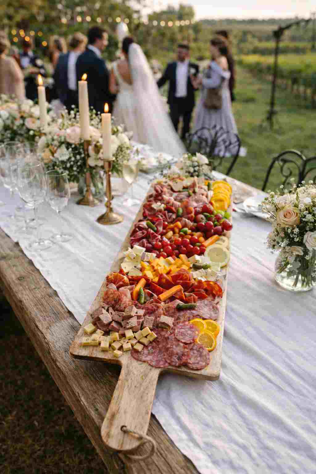 Location planche apero rouen - grande planche apéritif 100x30cm pour buffet de mariage