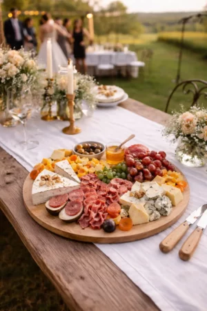 Location plateau rond rouen - plateau fromage 37cm pour buffet de mariage