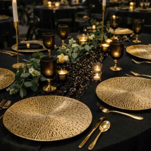 Location set table doré Rouen - 37 cm