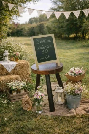 Location tabouret baptême et mariage à Rouen - Vallée Events Normandie