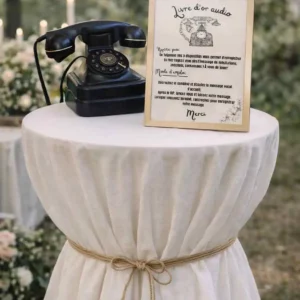 Location téléphone livre d’or audio pour mariage et événement à Rouen - Vallée Events