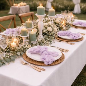 Nappe rectangle blanche 3m