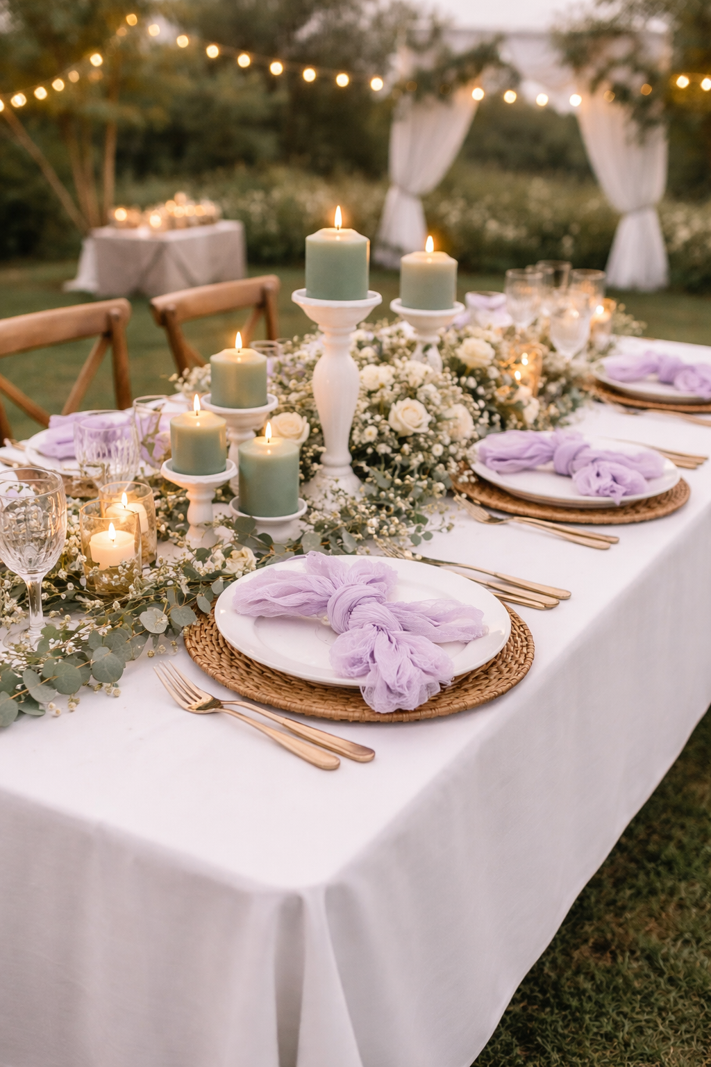 Nappe rectangle blanche 3m