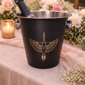 Seau à champagne noir
